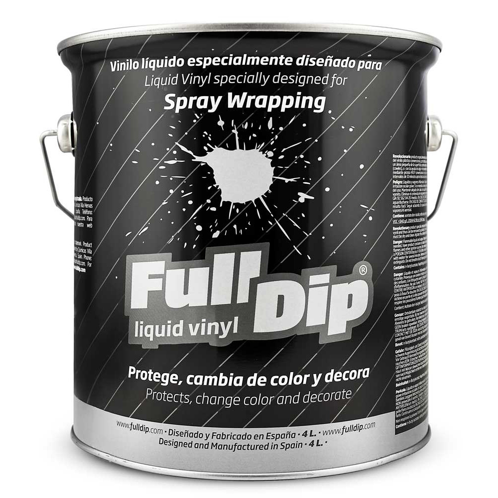 Pack 6 Sprays Vinyle Liquide Full Dip Noir Brillant FullDip